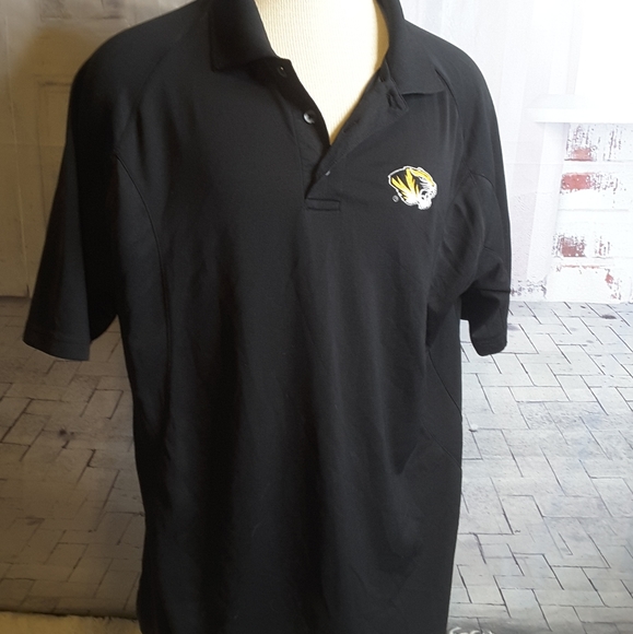 Pro Player P2 black University of Mo Mizzou athletic polo shirts size L - Picture 1 of 5